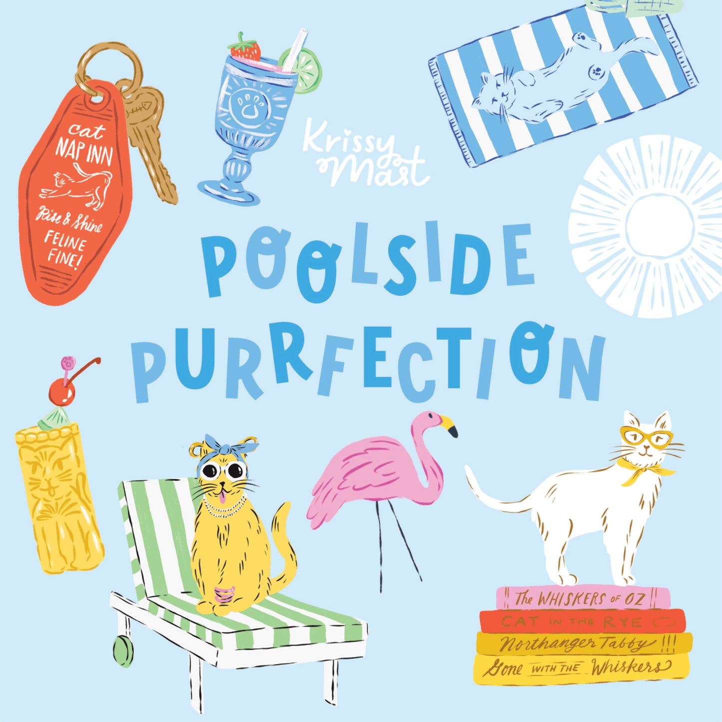 Pool Purfection – 10" x 10" Precut Stack | Cloud9 Fabrics | Organic Cotton Layer Cake | Ships March 2026