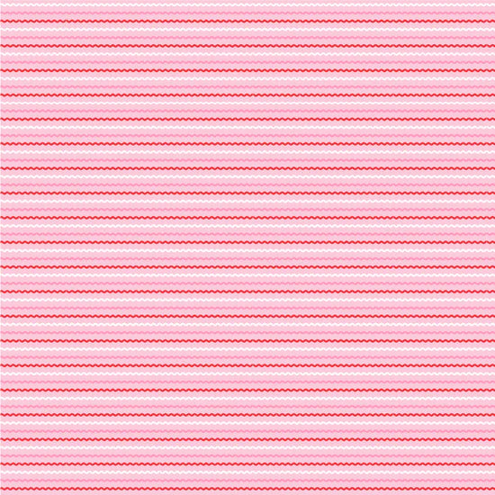 Smitten Chicken Pink Stripe Fabric – Poppie Cotton Red Pink Wavy Lines - Ship June 2026