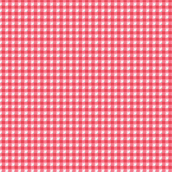 Smitten Chicken Red Gingham Fabric – Poppie Cotton Red Plaid Check with White - Ships June 2026