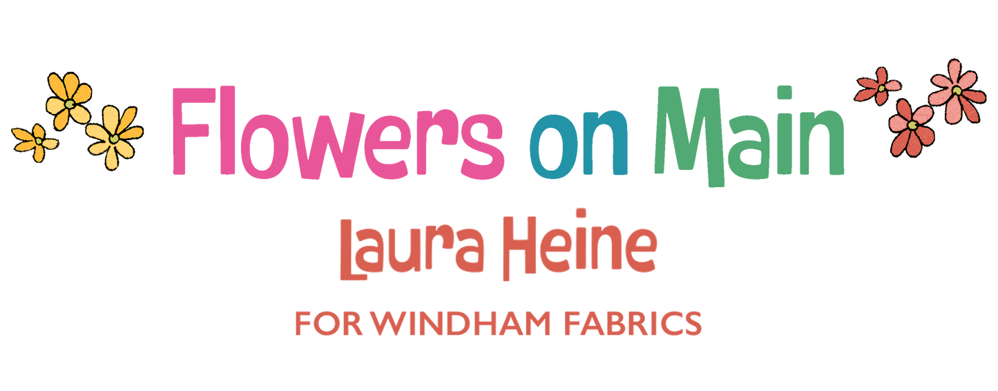 Flowers on Main -  Fat Quarter Bundle by Laura Heine Ships October 2025
