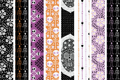 Dem Bones – 10" x 10" Precut Stack | Sarah Watson for Cloud9 Fabrics | Organic Cotton Layer Cake | Ships April 2026