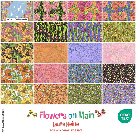 Flowers on Main -  Fat Quarter Bundle by Laura Heine Ships October 2025