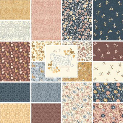 The Orchard Season – 10" x 10" Precut Stack | Cloud9 Fabrics | Organic Cotton Layer Cake | Ships April 2026