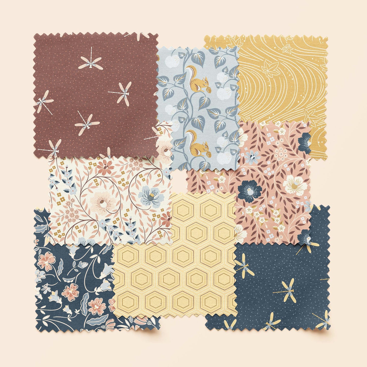 The Orchard Season – 10" x 10" Precut Stack | Cloud9 Fabrics | Organic Cotton Layer Cake | Ships April 2026