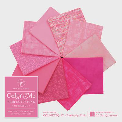 Perfectly Pink Fabric Quarter Bundle - Windham Fabrics - Quilting & Crafting