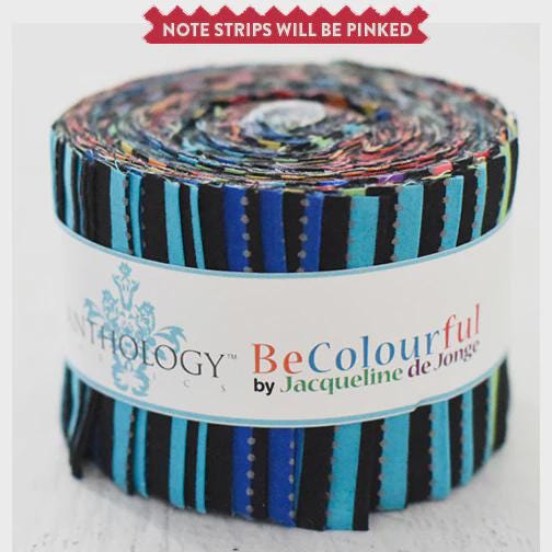 Jacqueline De Jonge Batik Jelly Roll: Rainbow Fabric Strips