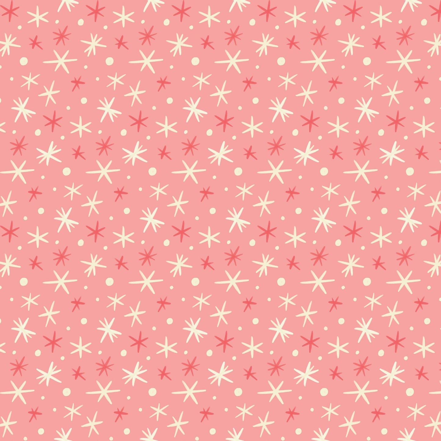 Starburst Christmas Fabric: Cloud9 Organic Cotton Quilting Material
