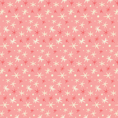 Starburst Christmas Fabric: Cloud9 Organic Cotton Quilting Material