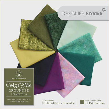Earthy Fat Quarter Fabric Bundle: Color Me Grounded, Windham Fabrics