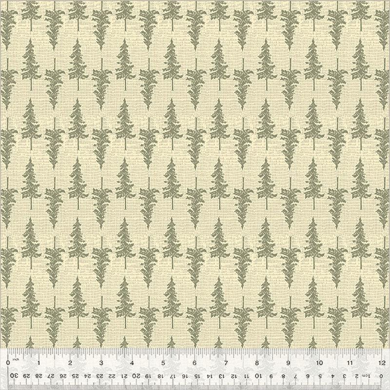 Ponderosa Pine Tree Fabric: Willow Bend Woodland Print Quilting Cotton Windham Fabrics