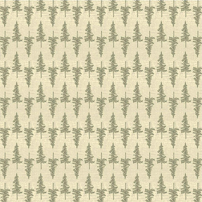 Ponderosa Pine Tree Fabric: Willow Bend Woodland Print Quilting Cotton Windham Fabrics