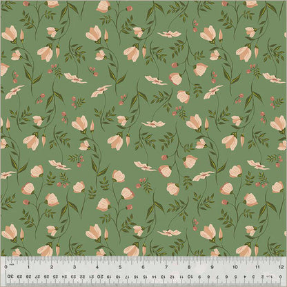 Under the Canopy, Jennifer Moore, Monaluna, Organic Cotton, Windham Fabrics, Sage Floral