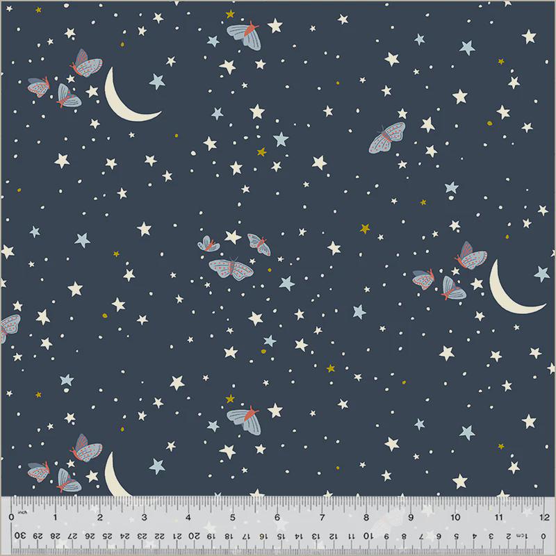 Under the Canopy, Jennifer Moore, Monaluna, Organic Cotton, Night Moth, Windham Fabrics