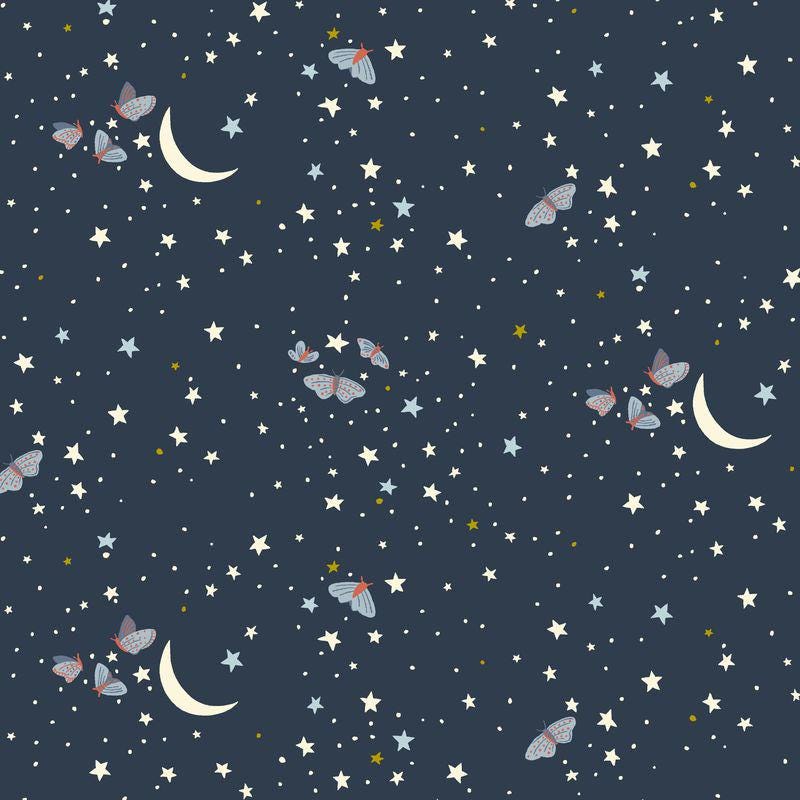 Under the Canopy, Jennifer Moore, Monaluna, Organic Cotton, Night Moth, Windham Fabrics