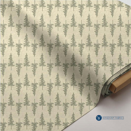Ponderosa Pine Tree Fabric: Willow Bend Woodland Print Quilting Cotton Windham Fabrics