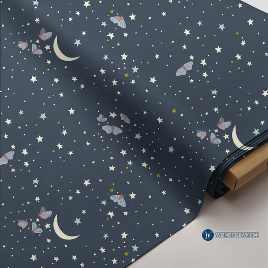 Under the Canopy, Jennifer Moore, Monaluna, Organic Cotton, Night Moth, Windham Fabrics