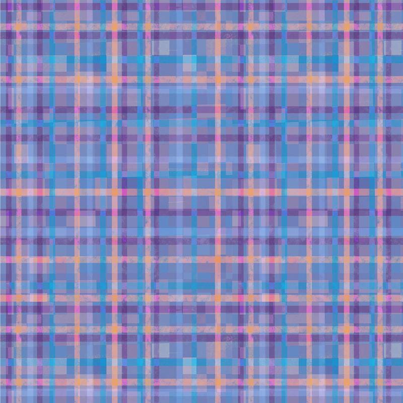 Fur-Ever Friends, Colorful Plaid, Quilting Cotton Fabric, Gareth Lucas, Windham Fabrics