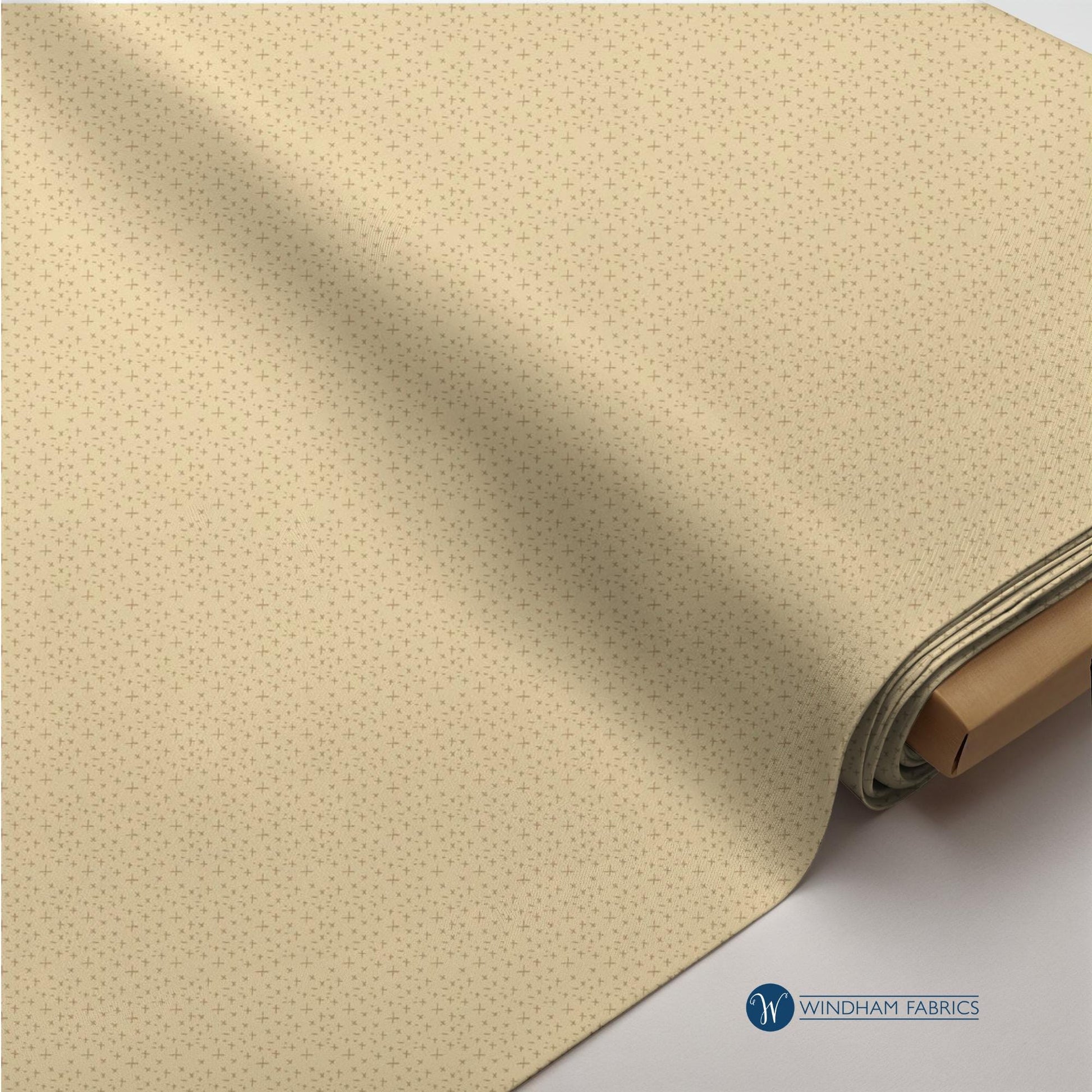 Willow Bend Cream Cotton Fabric: Starburst Blender Print by Windham Fabrics