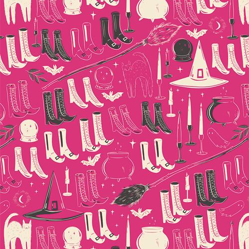 Sweet n Spookier, Art Gallery Quilting, Halloween Witchy Cotton Fabric