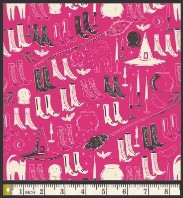Sweet n Spookier, Art Gallery Quilting, Halloween Witchy Cotton Fabric