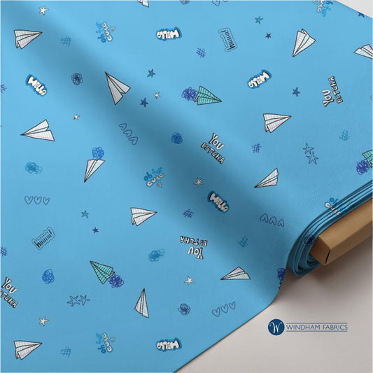 Pen Pals Quilting Cotton Fabric: School Pens Print - Windham Fabrics