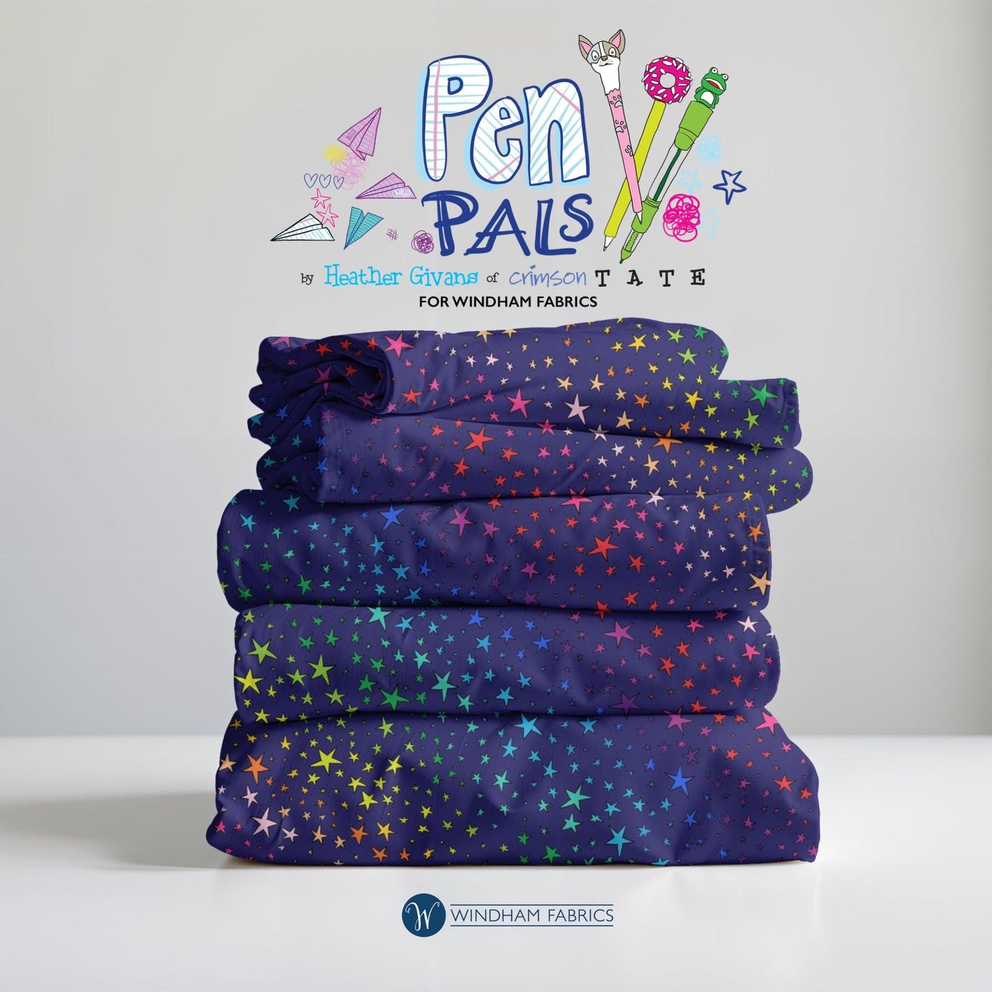 Pen Pals, Heather Givans, Windham Fabrics, Galaxy