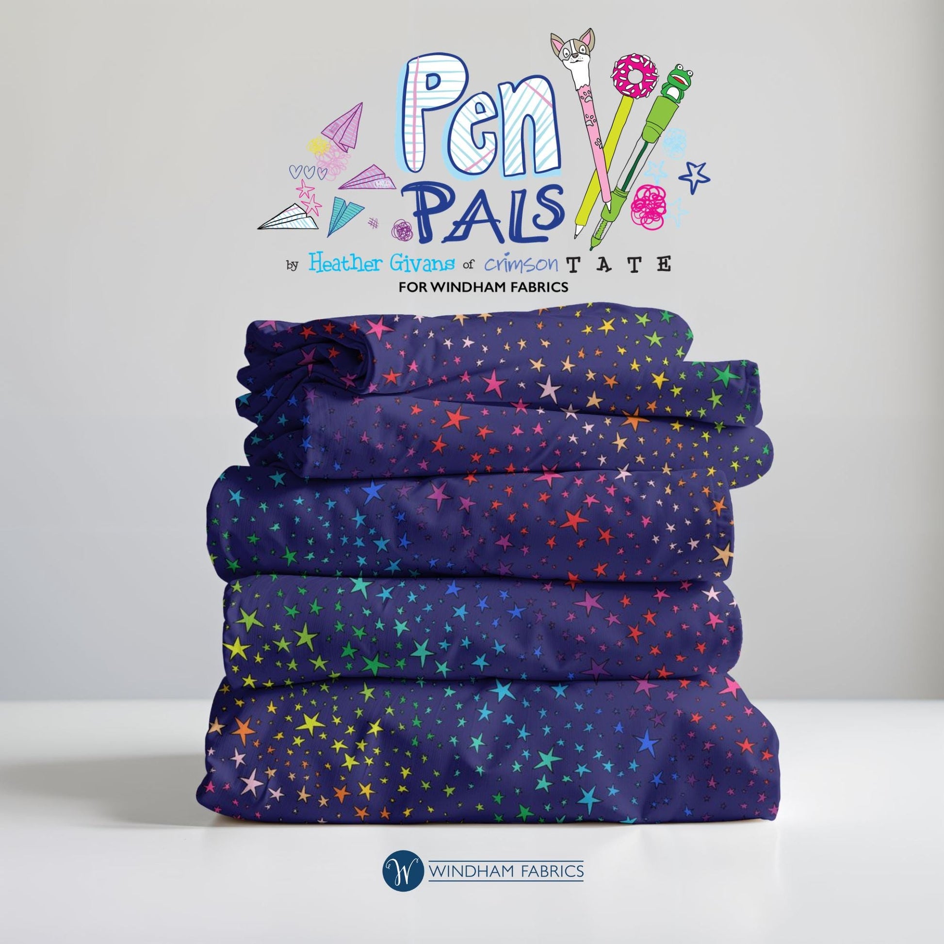 Pen Pals, Heather Givans, Windham Fabrics, Galaxy