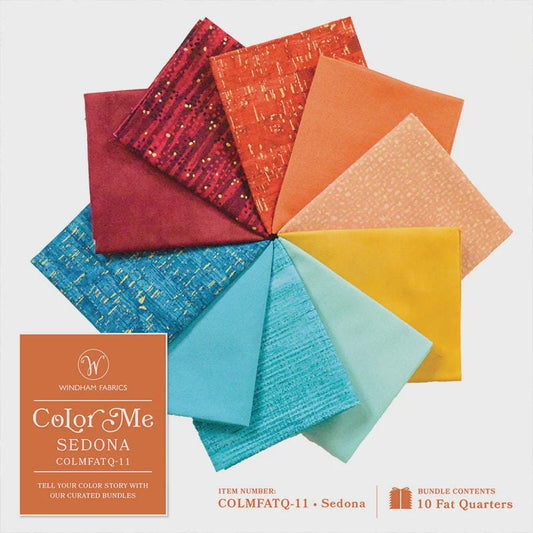Sedona Fat Quarter Bundle: Windham Fabrics Precut Cotton for Quilting