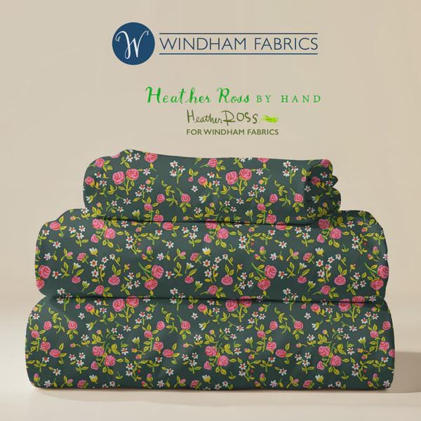 Heather Ross by Hand - Mousy Floral - Windham Fabrics - Quilting Cotton