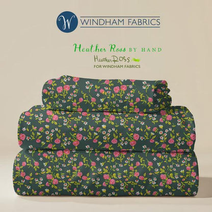 Heather Ross by Hand - Mousy Floral - Windham Fabrics - Quilting Cotton