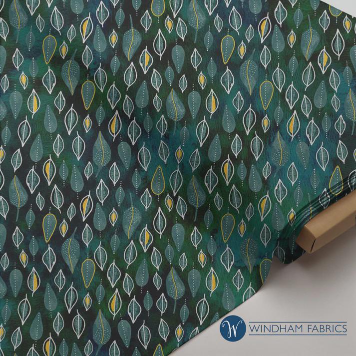 Ebb & Flow by Essoldo Design - Trickle - Windham - Fabrics Quilting Cotton - Embellished Metallic