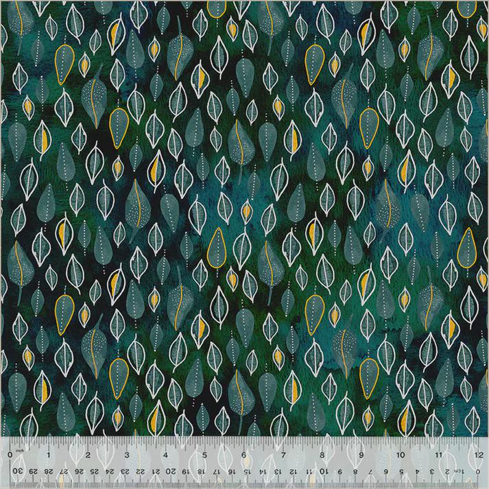 Ebb & Flow by Essoldo Design - Trickle - Windham - Fabrics Quilting Cotton - Embellished Metallic