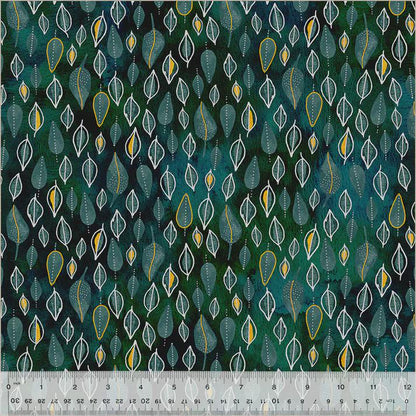 Ebb & Flow by Essoldo Design - Trickle - Windham - Fabrics Quilting Cotton - Embellished Metallic