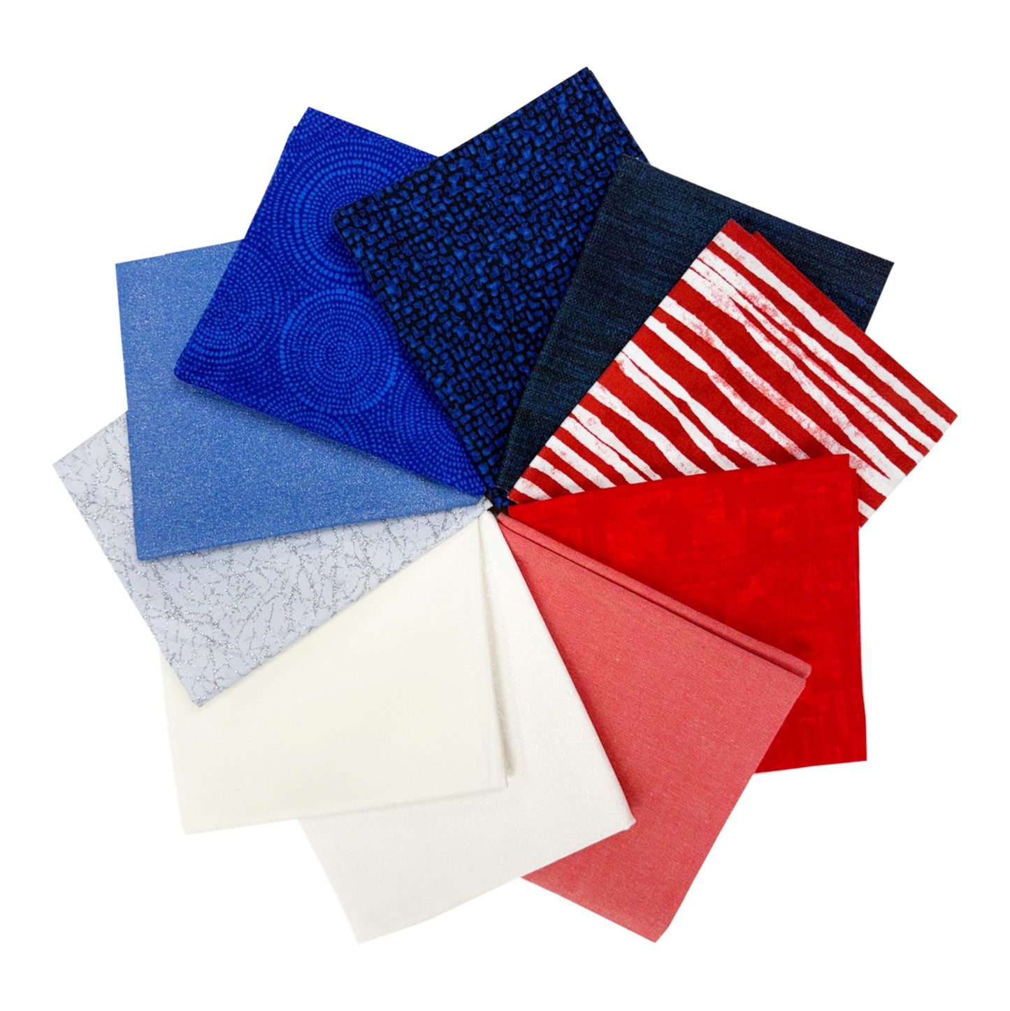 Americana Fat Quarter Curated Bundle, Color Me Bundle, Windham Fabrics Red White Blue, Patriotic Fabric, July 4th Crafts, USA Quilt Fabric