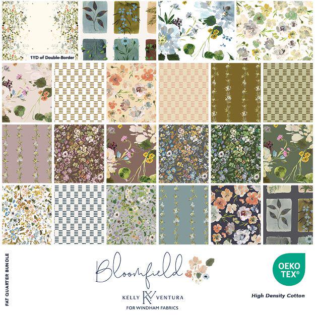 Bloomfield Designed by Kelly Ventura for Windham Fabrics Fat Quarter Bundle Pre-Order Ships in November 2025