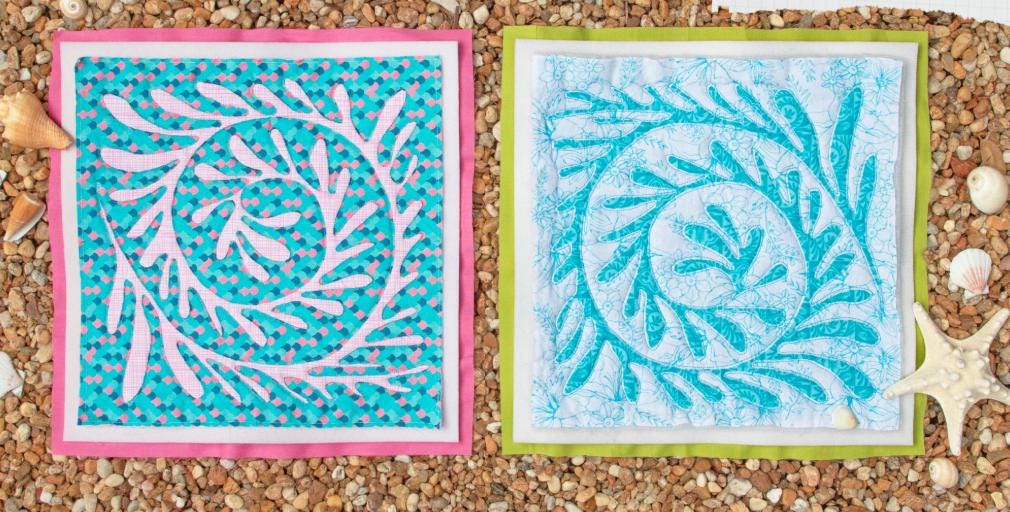 Costeira Mermaid Scales Fabric, Art Gallery Fabrics, Coastal Ocean Theme, AGF Designer Fabric, Mosaico Marinho Mar