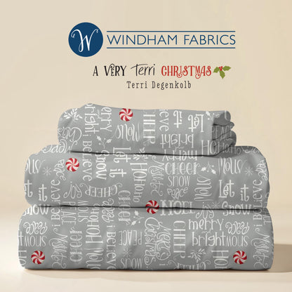 Season's Greetings, A Very Terri Christmas by Terri Degenkolb for Windham Fabrics, Quilting Cotton, Christmas Fabric