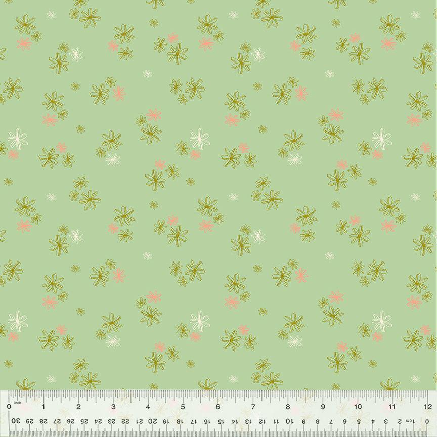 Lush Life by Monaluna for Windham Fabrics Bird Floral Organic Cotton Fabric Bundle, Fat Quarters & Yardage, Eco-Friendly Quilting Cotton