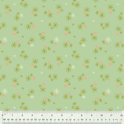 Lush Life by Monaluna for Windham Fabrics Bird Floral Organic Cotton Fabric Bundle, Fat Quarters & Yardage, Eco-Friendly Quilting Cotton