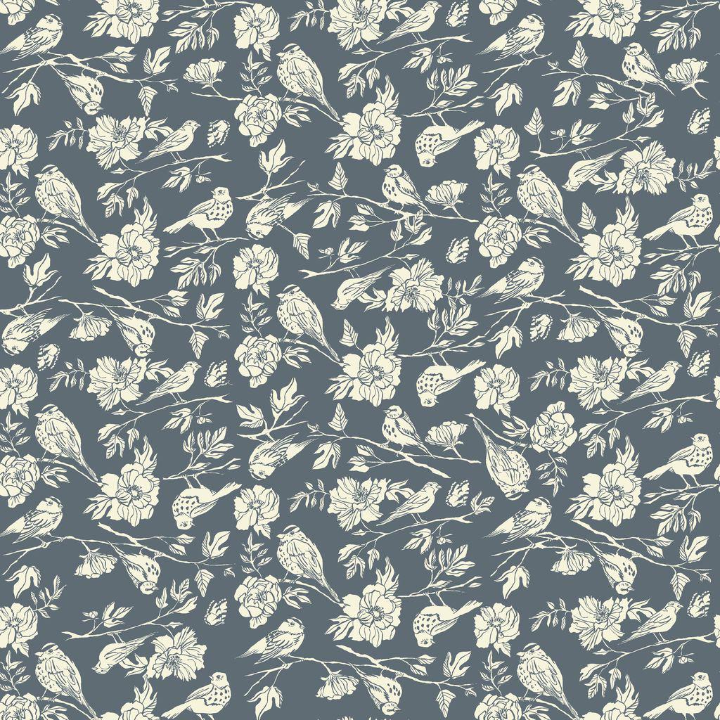 Lush Life by Monaluna for Windham Fabrics Bird Floral Organic Cotton Fabric Bundle, Fat Quarters & Yardage, Eco-Friendly Quilting Cotton