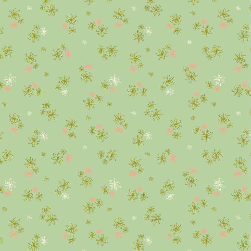 Lush Life by Monaluna for Windham Fabrics Bird Floral Organic Cotton Fabric Bundle, Fat Quarters & Yardage, Eco-Friendly Quilting Cotton