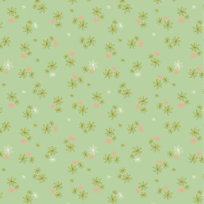 Lush Life by Monaluna for Windham Fabrics Bird Floral Organic Cotton Fabric Bundle, Fat Quarters & Yardage, Eco-Friendly Quilting Cotton